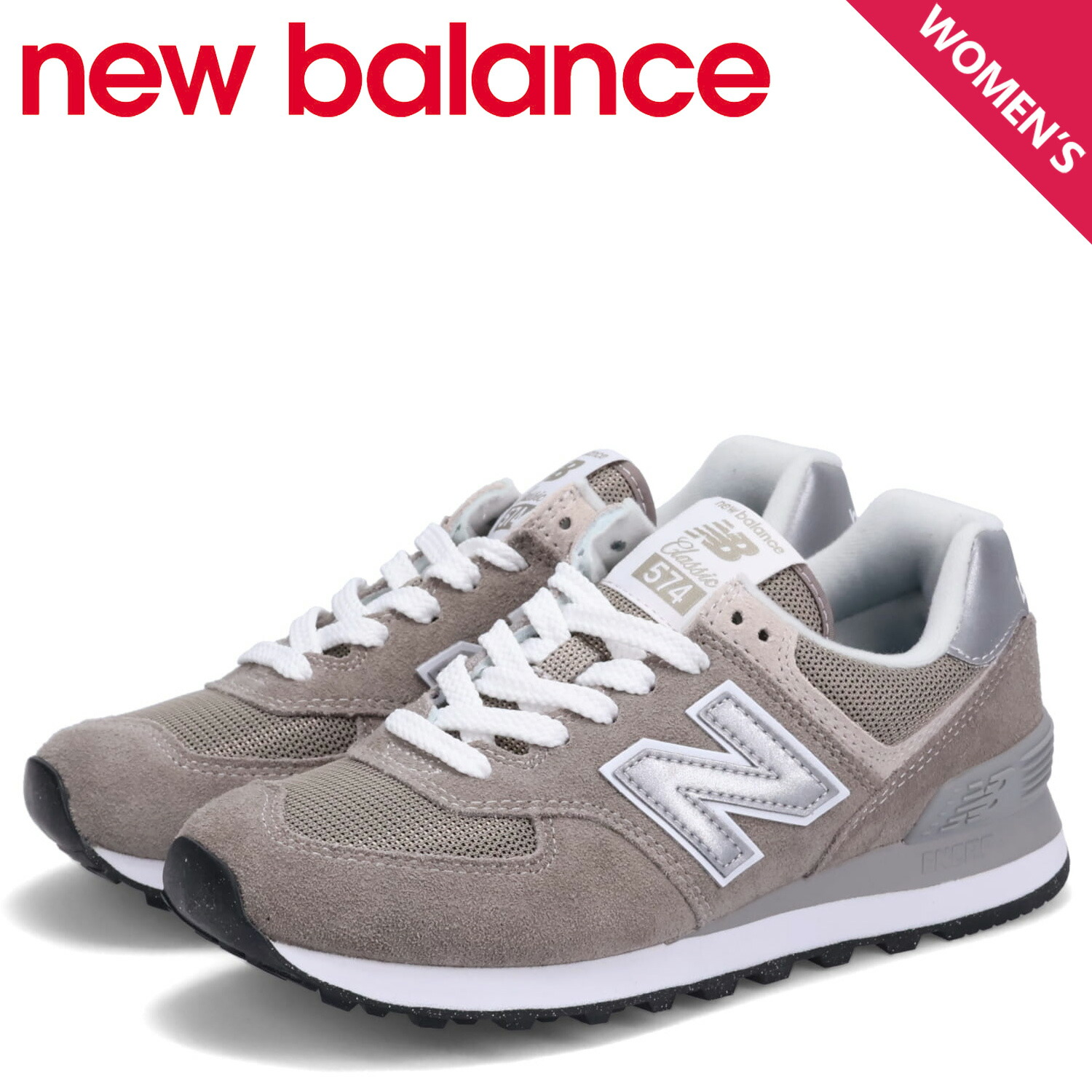 スニーカー 最大1000円offクーポン New Balance ニューバランス 574 スニーカー レディース Bワイズ グレー Wl574evg Inglewood Beauty