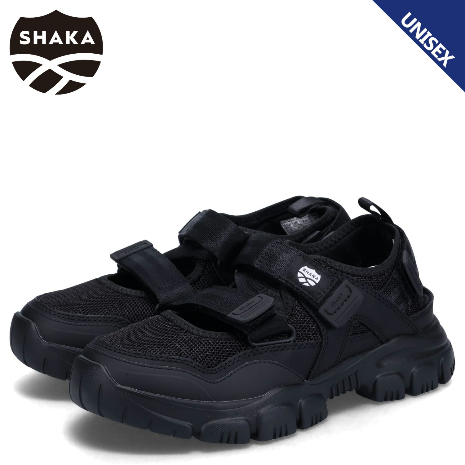 SHAKA OTTER TRAIL AT シャカ サンダル スニーカー オッター トレイル メンズ レディース ブラック 黒 SK-217