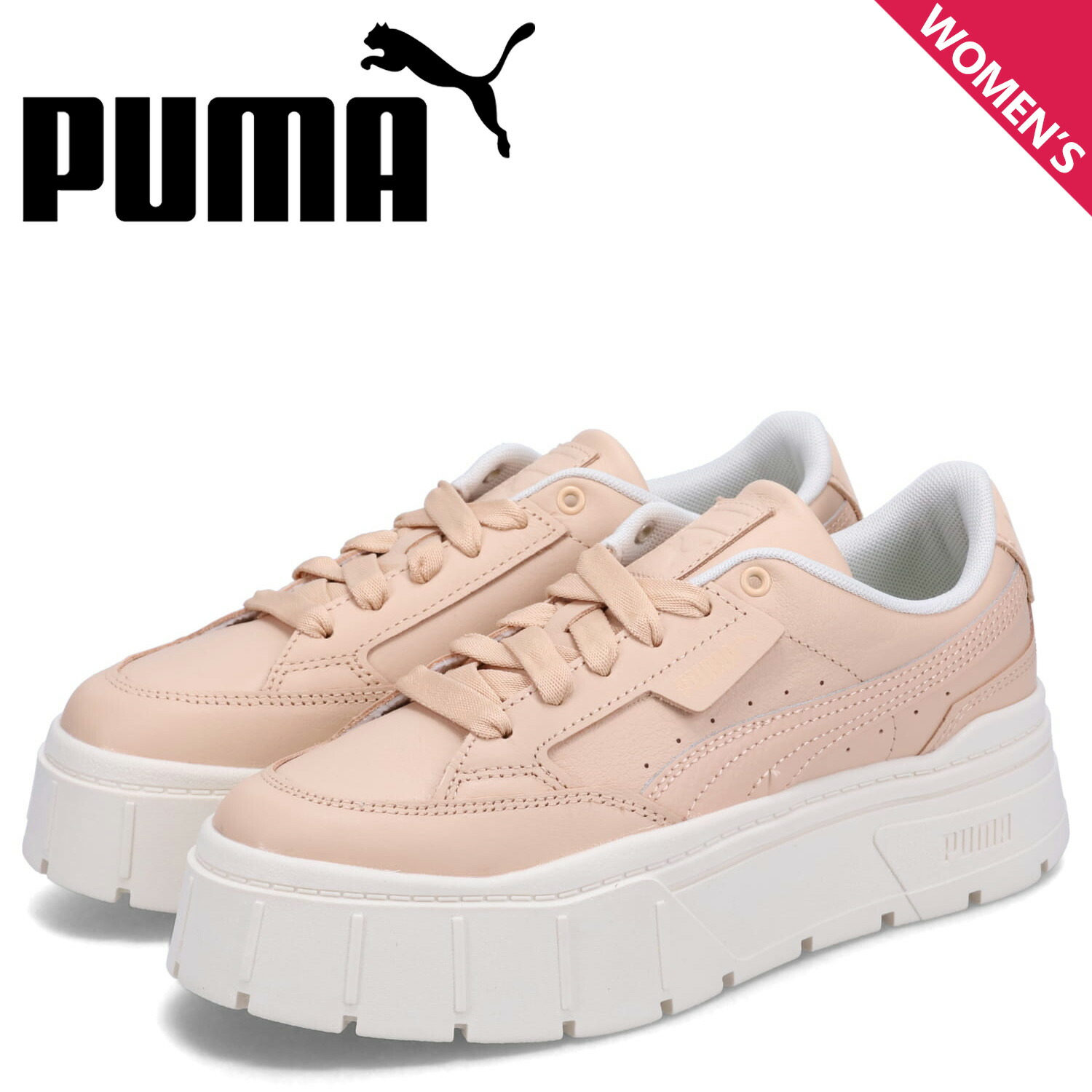 楽天市場】PUMA MAYZE RARE WNS PUMA WHITE-CHALK PINK 383119-01