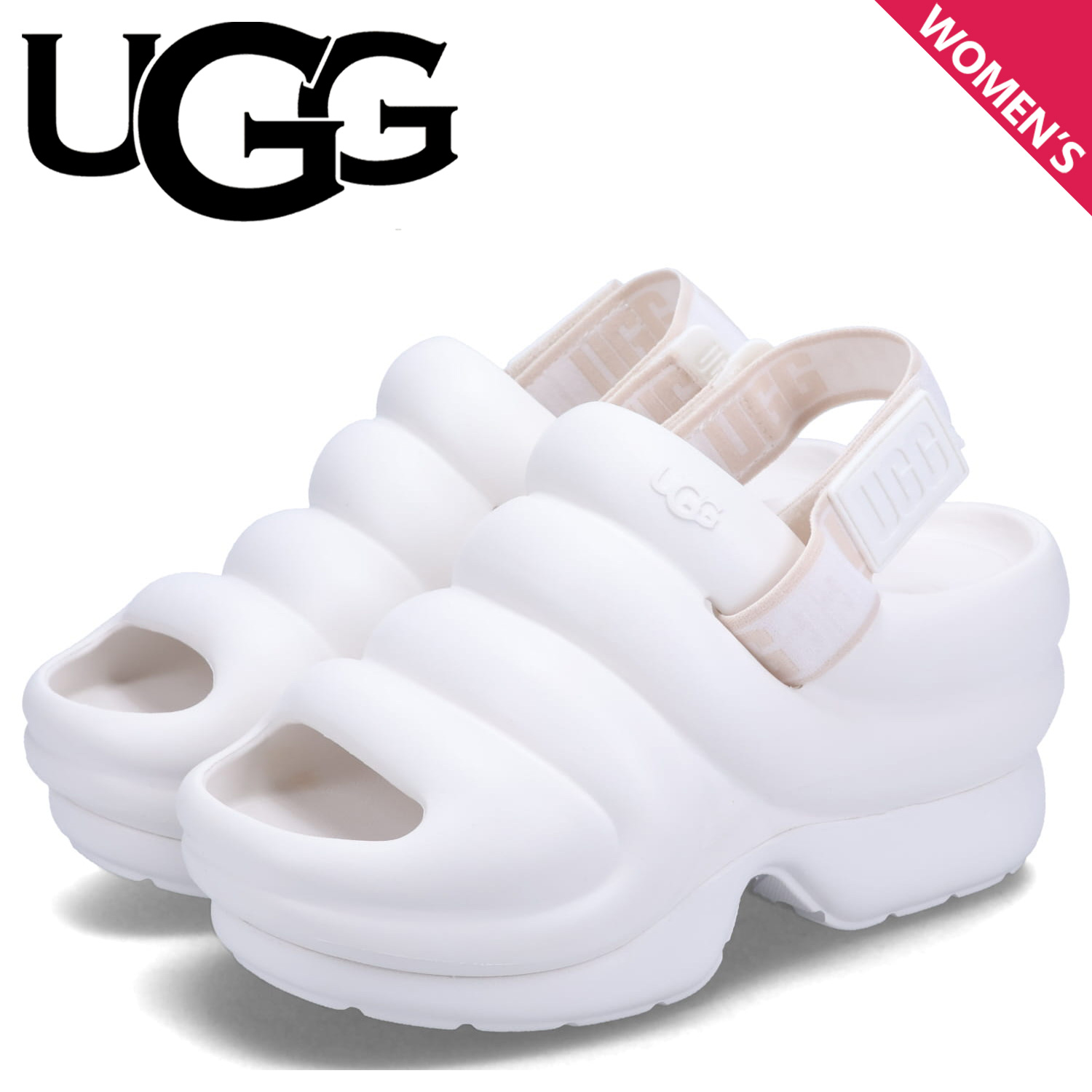 値引 GWセール 新品未使用 UGG アー イヤー Aww Yeah 厚底 サンダル