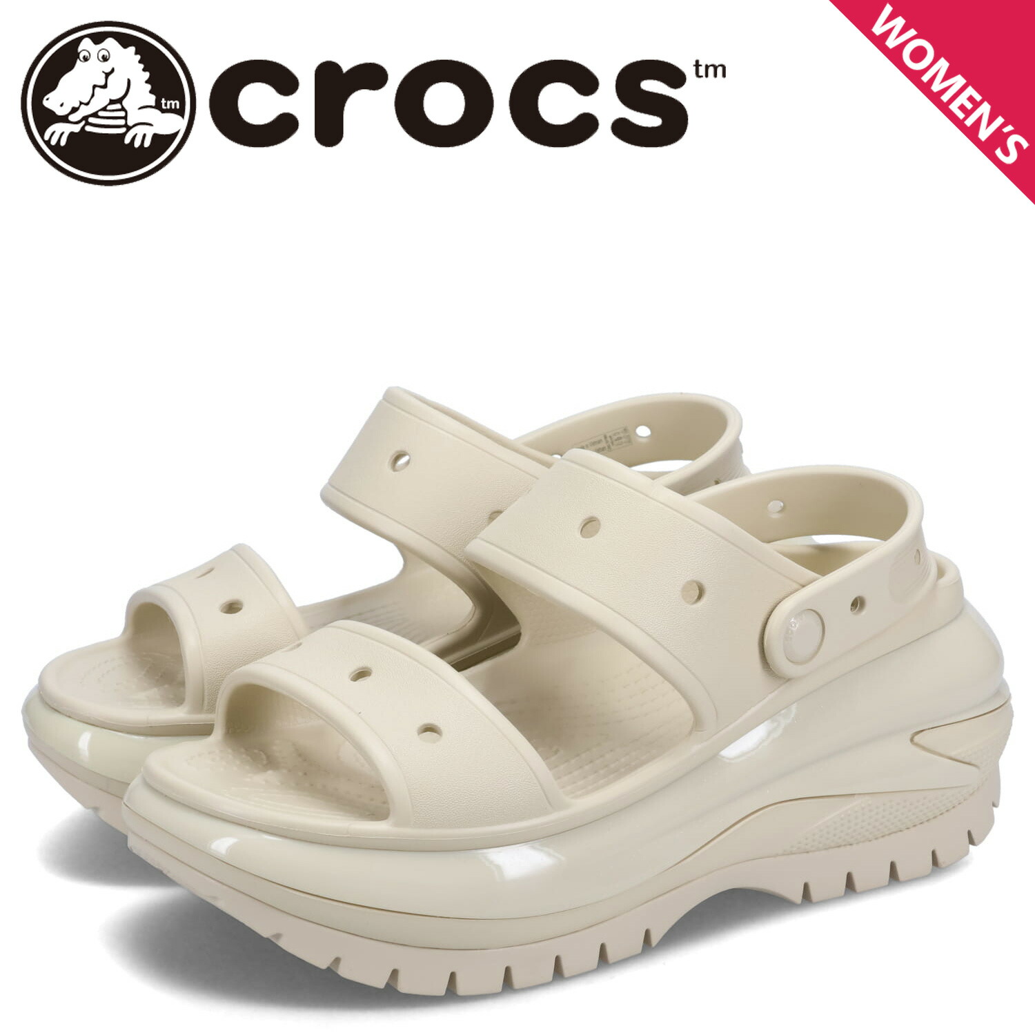 crocs ベージュ コンフォートサンダル*10 クロックス（crocs）（メンズ、レディース）スポーツサンダル