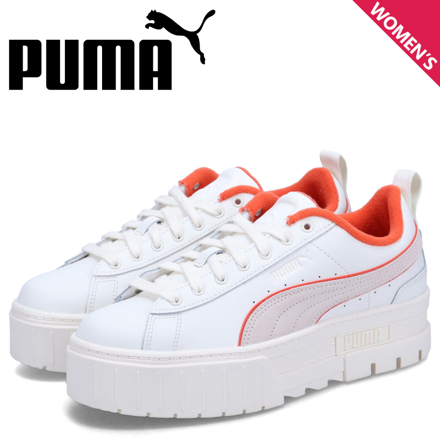 【最大1000円OFFクーポン】 PUMA MAYZE FORWARD HISTORY WNS プーマ スニーカー メイズ フォワード ヒストリー レディース 厚底 オフ ホワイト 393625-01|Findoriy