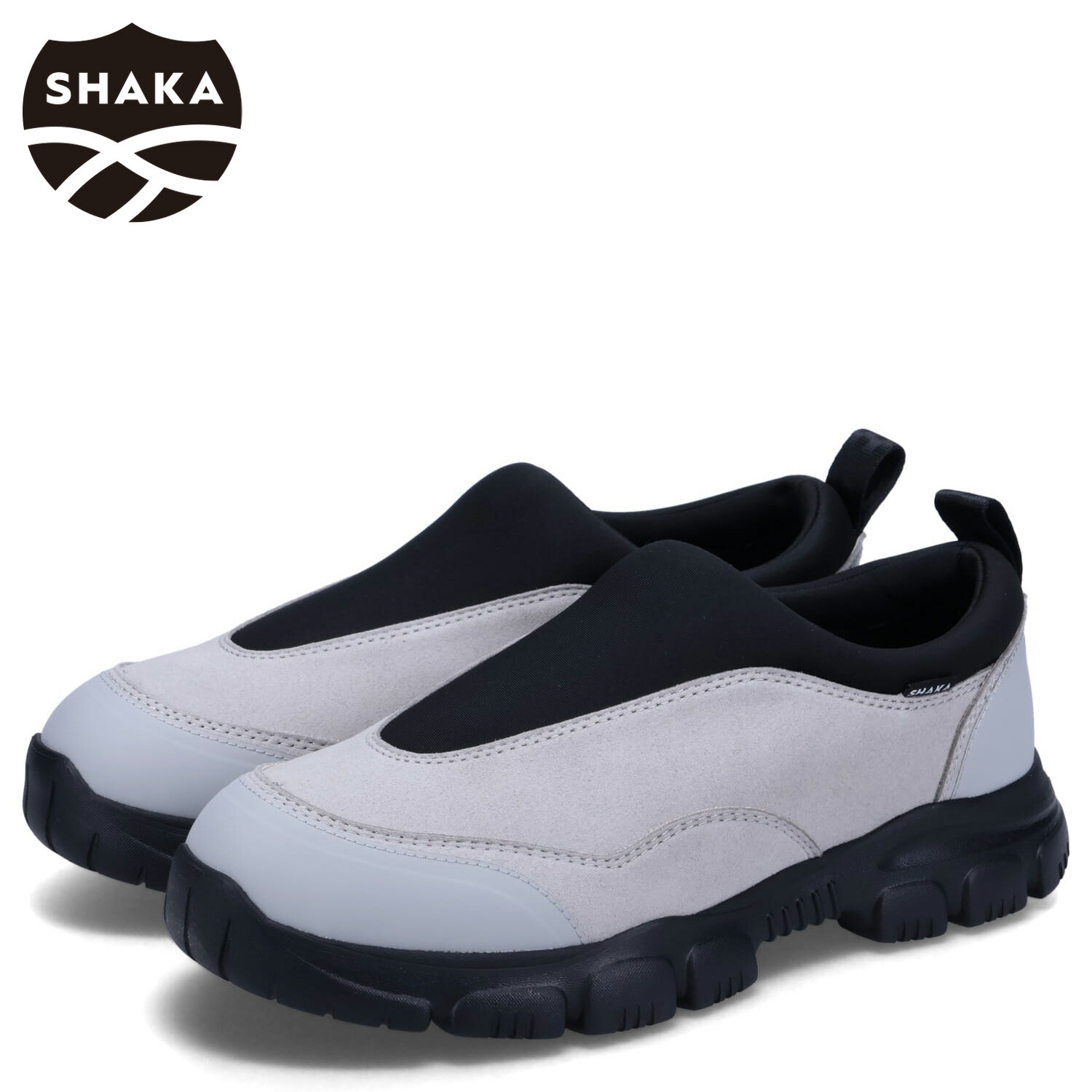 SHAKA TREK SLIP ON MOC AT シャカ スリッポン シューズ トレック スリップオン モック AT メンズ グレー SK-256