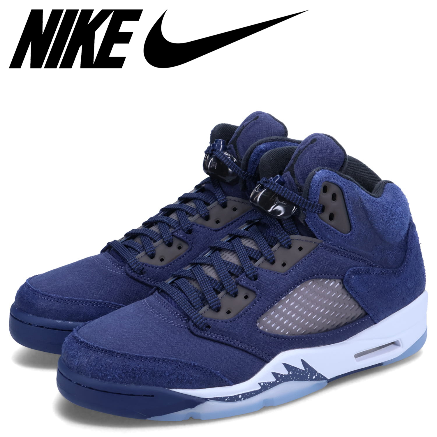 Air Jordan 5 ネイビー　レトロ　極美品 Air Jordan 5 ネイビー レトロ 極美品 - メルカリ