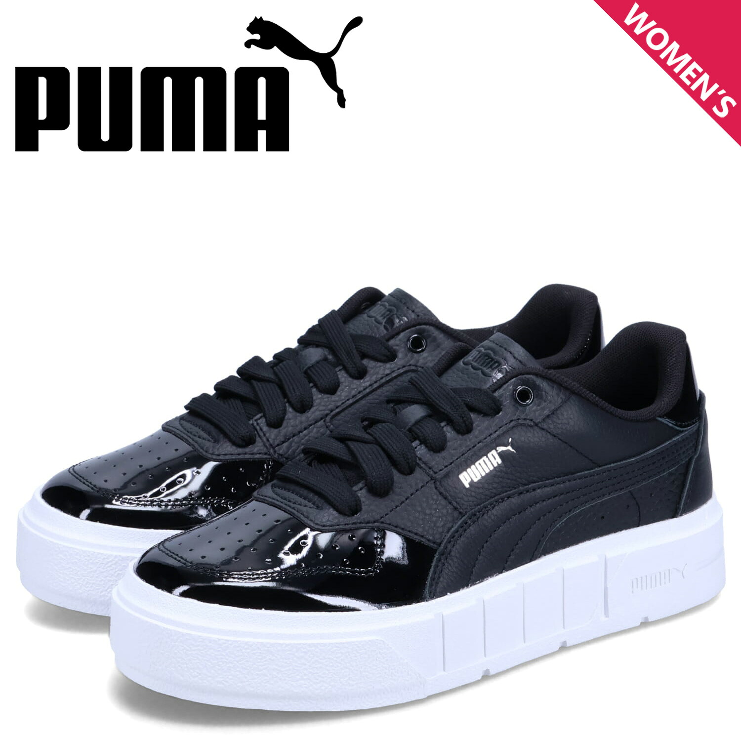 【最大1000円OFFクーポン】 PUMA CALI COURT PATENT WNS プーマ スニーカー カリ コート パテント レディース 厚底 ブラック 黒 394755-01｜Findoriy 7,370円