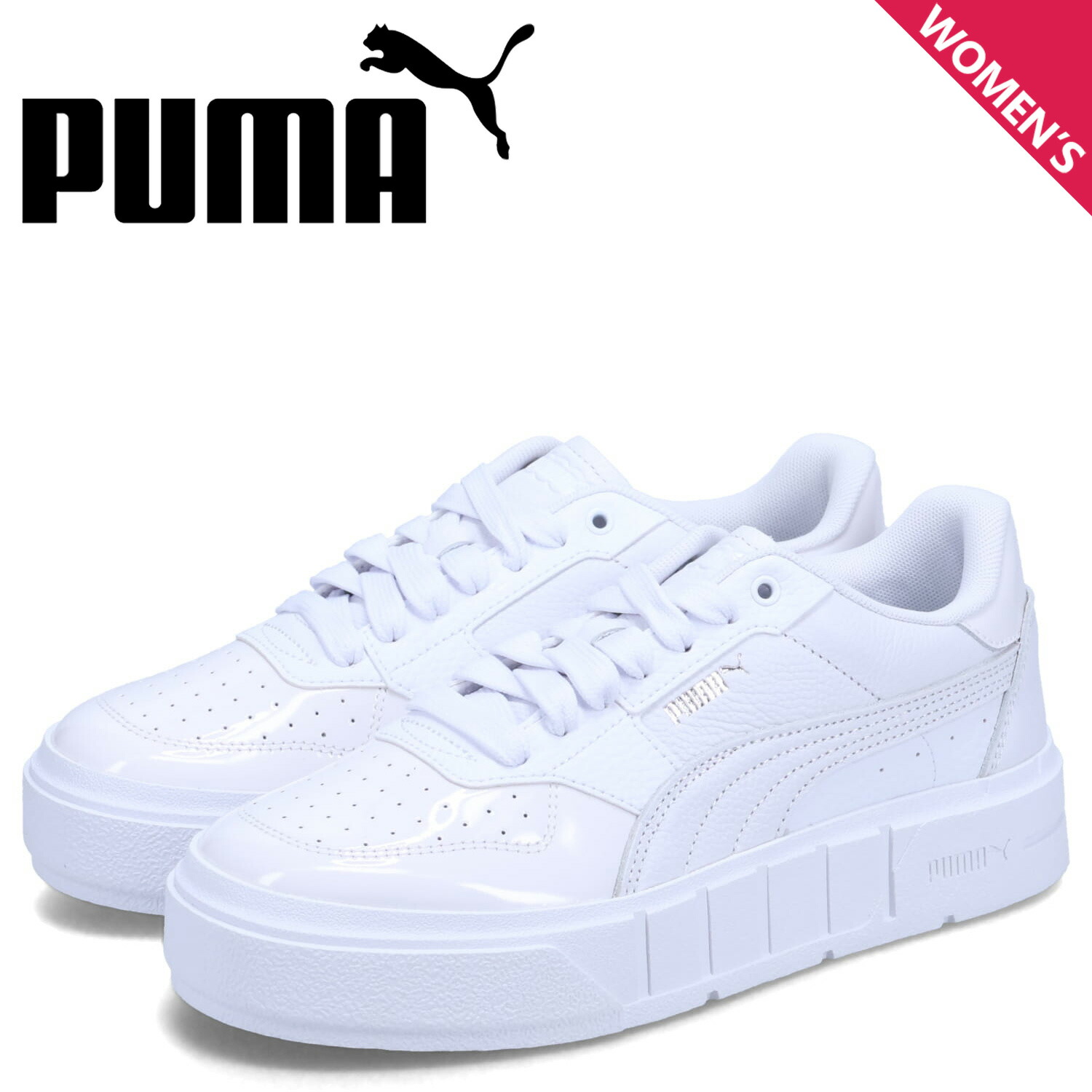 【最大1000円OFFクーポン】 PUMA CALI COURT PATENT WNS プーマ スニーカー カリ コート パテント レディース 厚底 ホワイト 白 394755-02|Findoriy