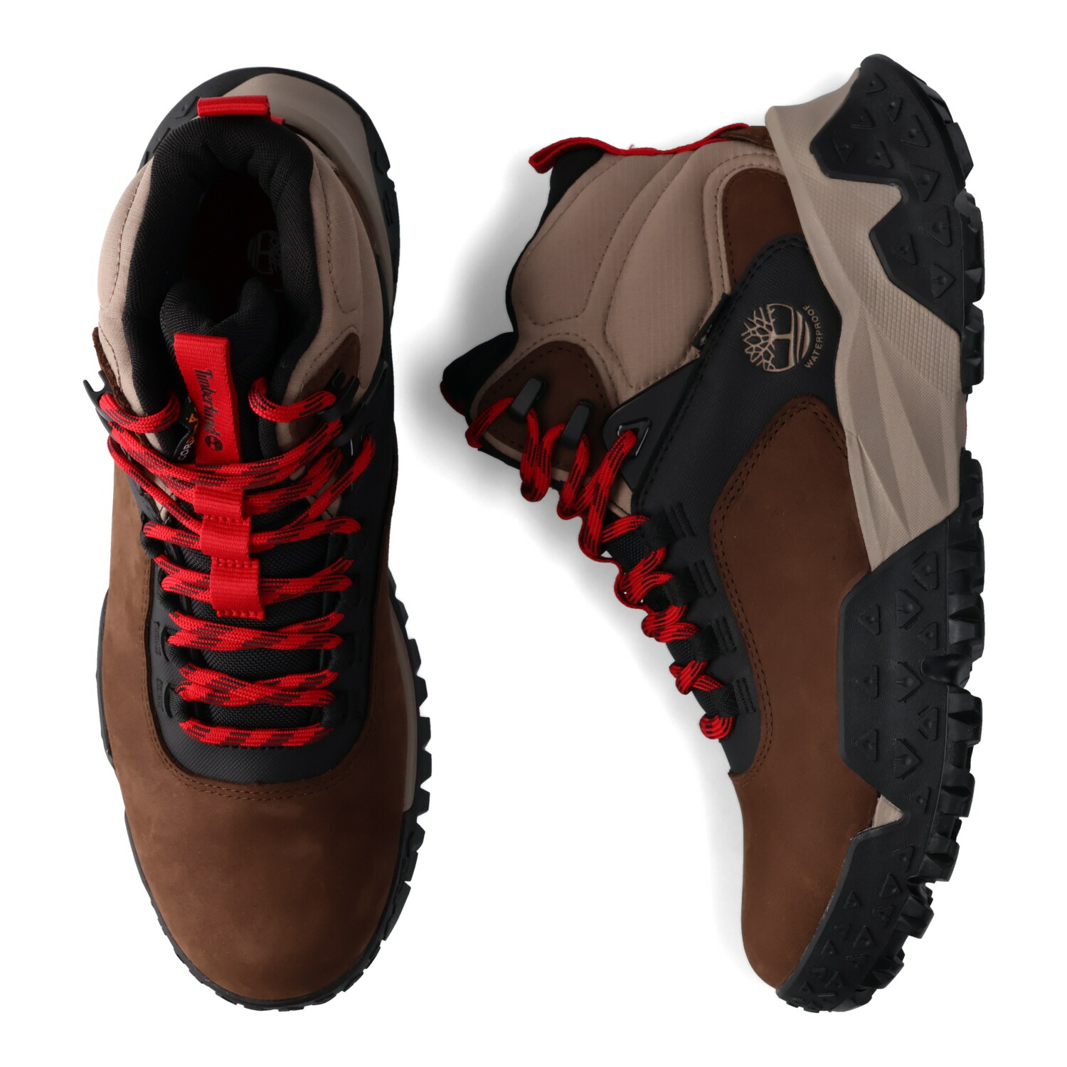 Timberland モックトゥミッド　茶　レザートレッキングブーツ　29cm ティンバーランド ヘリテージ GTX モックトゥ ミッド Timberland