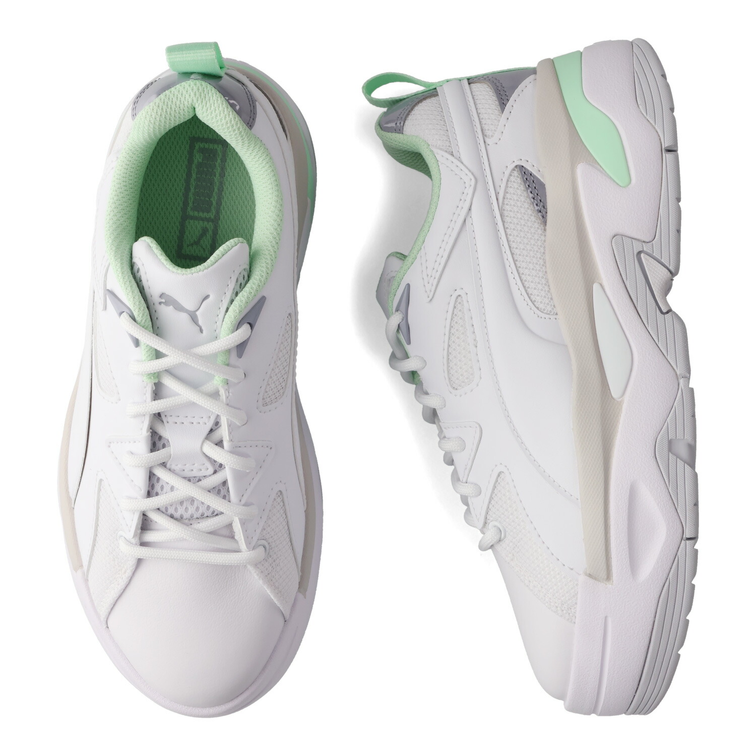 PUMA WNS BLSTR GLOSSY プーマ スニーカー ウィメンズ ブラスター グロッシー レディース 厚底 ホワイト 白 396096-01｜Findoriy