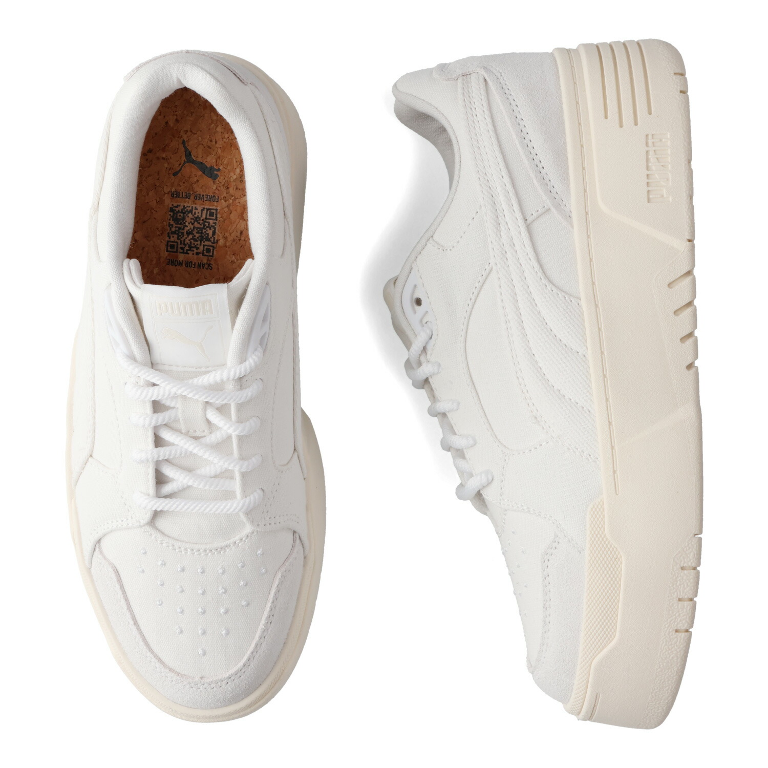 PUMA WNS CA. FLYZ NATURE プーマ スニーカー ウィメンズ カリフォルニア フライズ ネイチャー レディース 厚底 ホワイト 白 396100-01 母の日