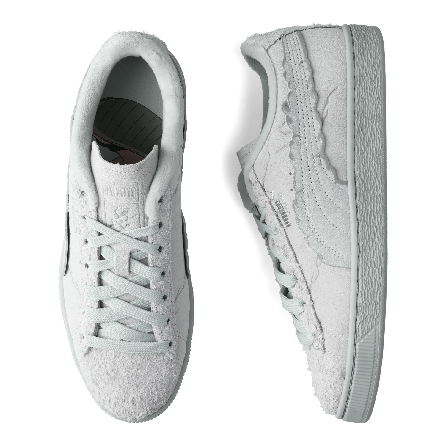 ⚠️遠藤⚠️麦わらのルフィ スウェード スニーカー キッズ PUMA x ワンピース 麦わらのルフィスウェード スニーカー