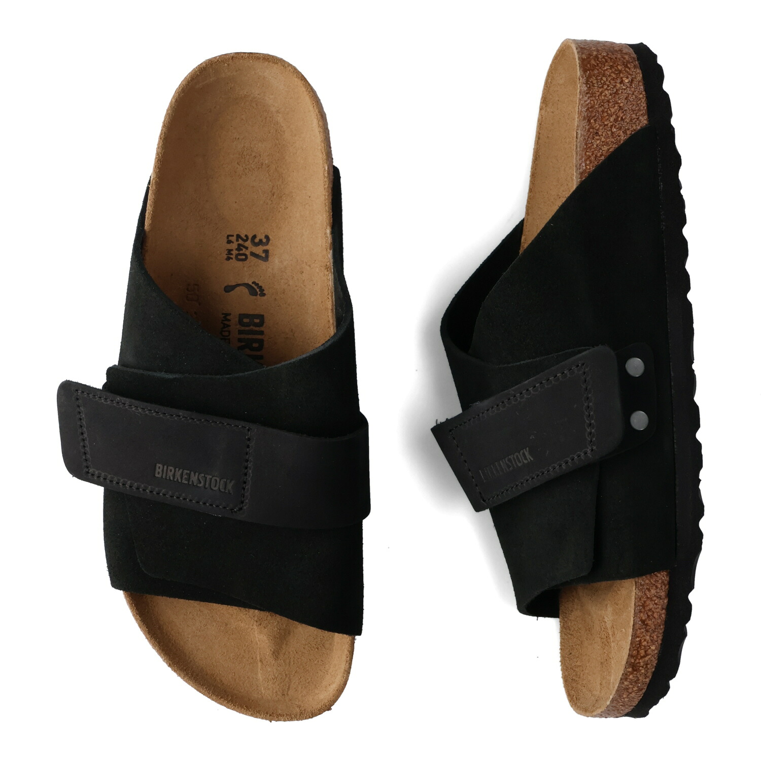 BIRKENSTOCK KYOTO ビルケンシュトック サンダル キョウト レディース 細幅 ソフトスエードレザー ブラック 黒 母の日 16,060円