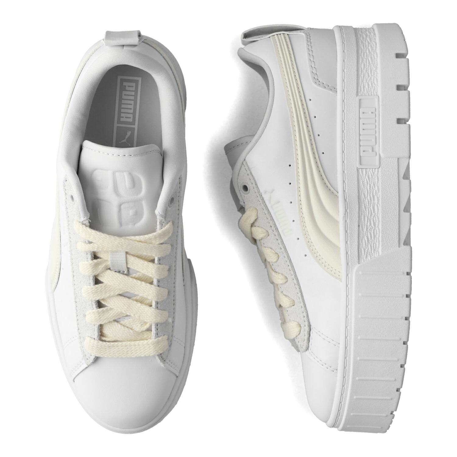 PUMA MAYZE WV WNS プーマ スニーカー メイズ レディース 厚底 ホワイト 白 398378 母の日