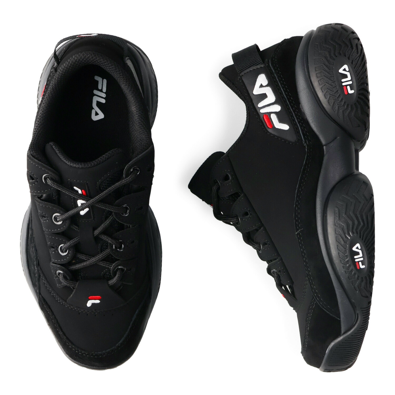 FILA PROVENANCE 2 フィラ スニーカー プロビナンス 2 メンズ レディース 厚底 ブラック 黒 UFW24050-014