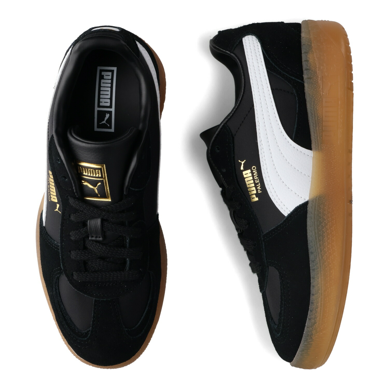 PUMA PALERMO MODA TONGUE WNS プーマ スニーカー パレルモ モダ タン ウィメンズ レディース ブラック 黒 401679-04 母の日