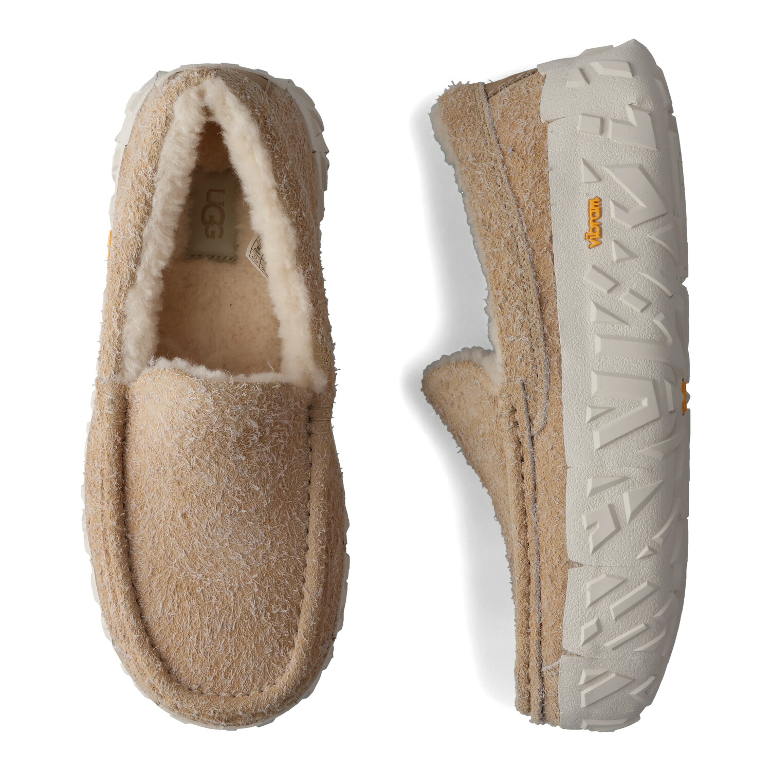 UGG ASCOT VIBRAM WRAP TECH アグ スニーカー スリッポン ローファー アスコット ビブラム ラップ テック メンズ ベージュ 1167670｜Findoriy