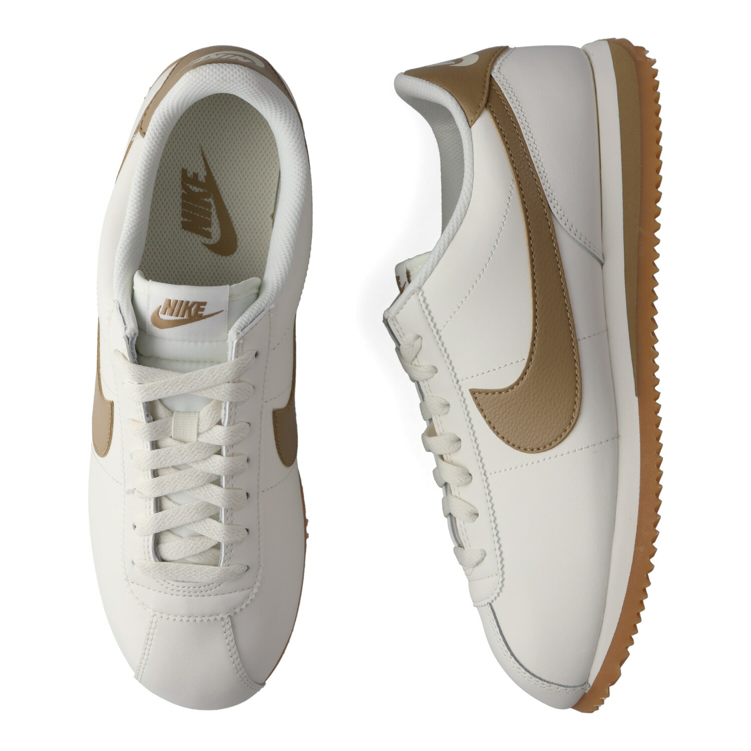 Nike コルテッツ CLASSIC CORTEZ LEATHER 白/金 NIKE レザーコルテッツ 白金27㎝ - メルカリ