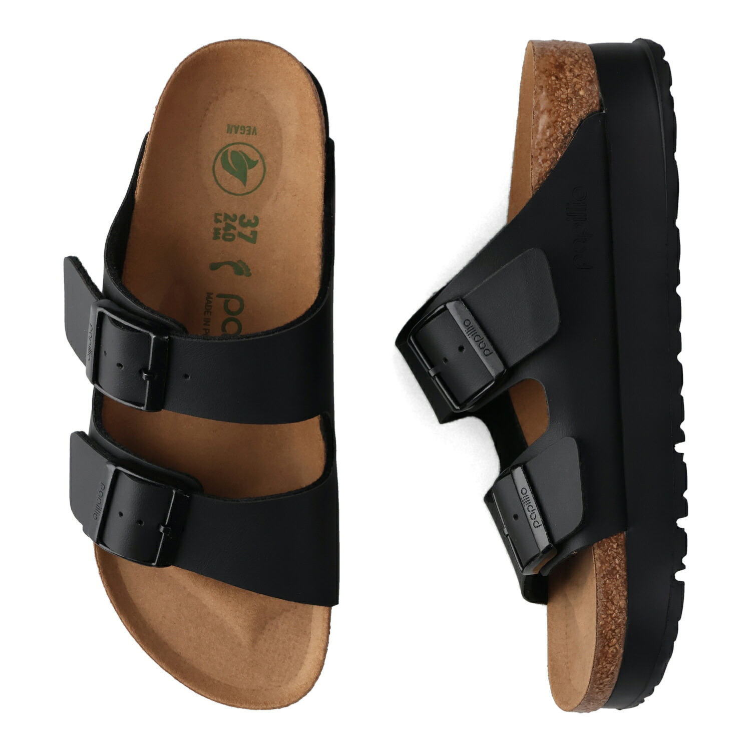 【最大1000円OFFクーポン】 BIRKENSTOCK ARIZONA FLEX PLATFORM ビルケンシュトック アリゾナ フレックス プラットフォーム サンダル レディース 厚底 細幅 ブラック 黒 1027395｜Findoriy