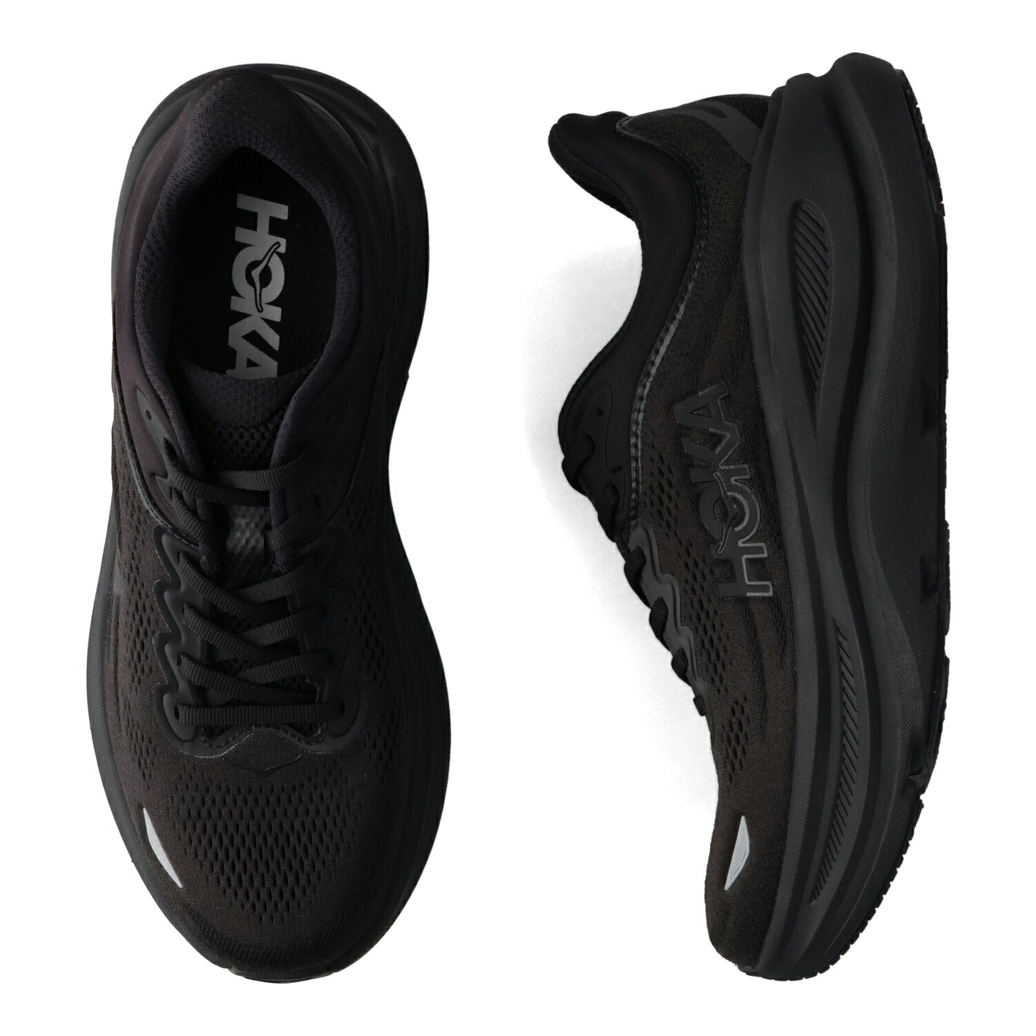 HOKA ONE ONE/ホカオネオネ Bondi 9 ブラック23.5cm ホカオネオネ HOKA ONE ONE M BONDI 9 X-WIDE （BLACK / BLACK