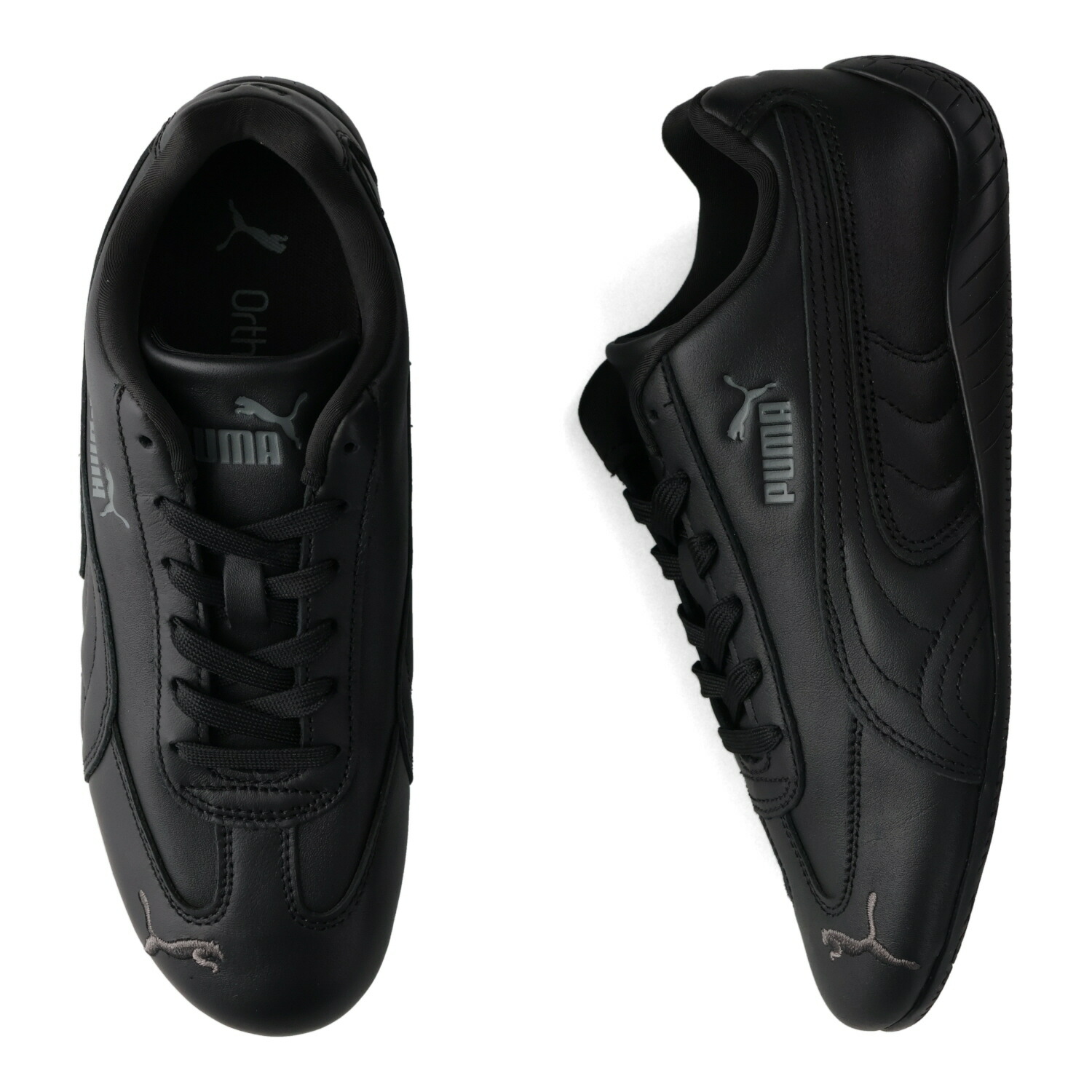 【最大1000円OFFクーポン】 PUMA SPEEDCAT FULL LTHR プーマ スニーカー スピードキャット フルレザー メンズ レディース ブラック 黒 405449|Findoriy