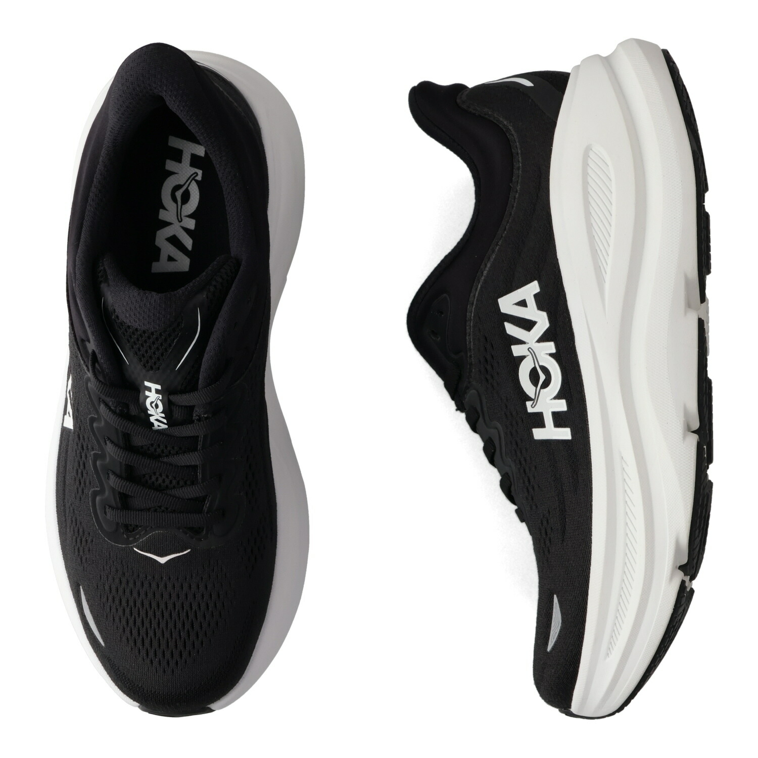 HOKA ONE ONE BONDI 9 ホカオネオネ スニーカー ボンダイ9 メンズ レディース ブラック 黒 1162011-BWHT