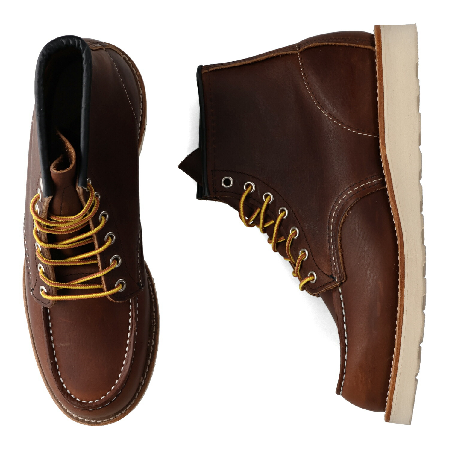 RED WING 6-INCH CLASSIC MOC レッドウィング ブーツ 6インチ クラシック モック メンズ 本革 Dワイズ ダーク ブラウン 8138