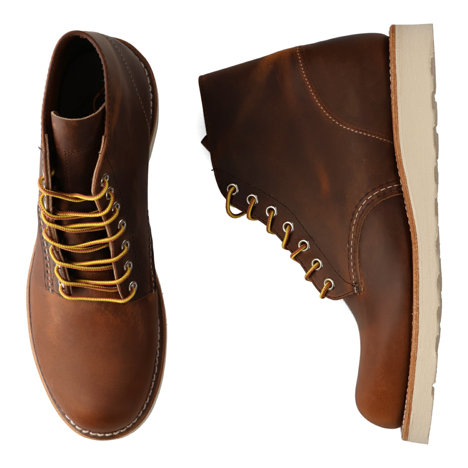 RED WING 6-INCH CLASSIC ROUND レッドウィング 6インチ クラシックラウンド ブーツ メンズ Dワイズ USA製 ブラウン 9111