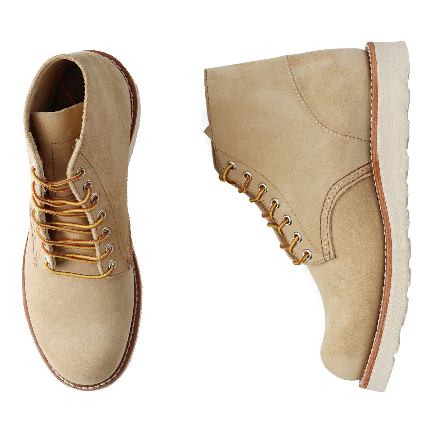 【最大1000円OFFクーポン】 RED WING レッドウィング 6インチ クラシックラウンド ブーツ メンズ Dワイズ 6 INCH CLASSIC ROUND ベージュ 8167|Findoriy