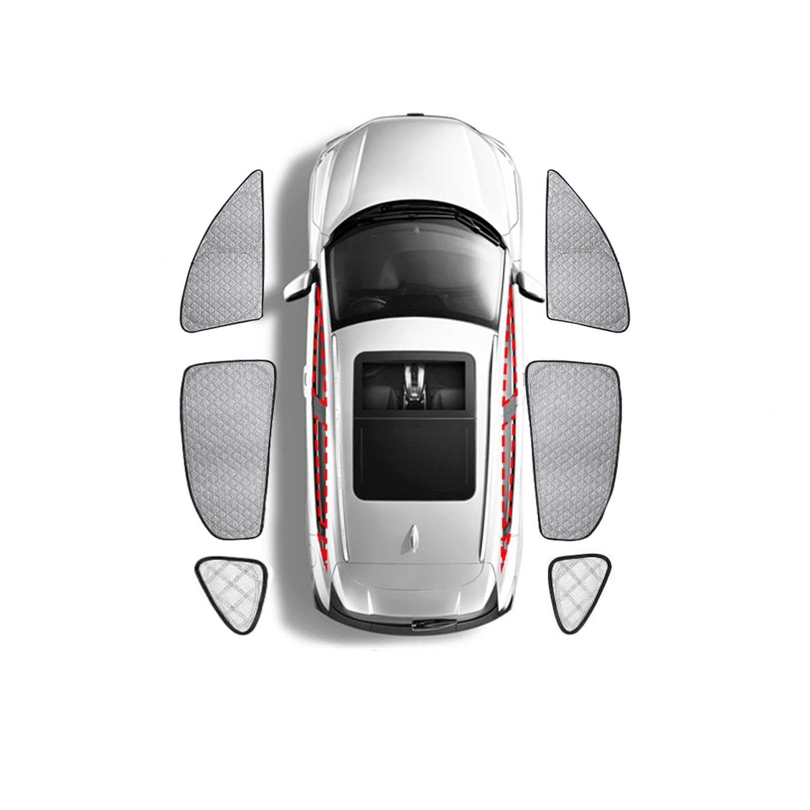 プライバシー 車用サンシェード ニッサン ルークス 40系 に適用 フロントサンシェード ROOX 2022年2月~ サイドサンシェード 遮光シェード 車窓日よけ フルセット 専用 カーテン 車中泊 グッズ 対応 6層構造 断熱 紫外線 プライバシー保護 簡単着脱