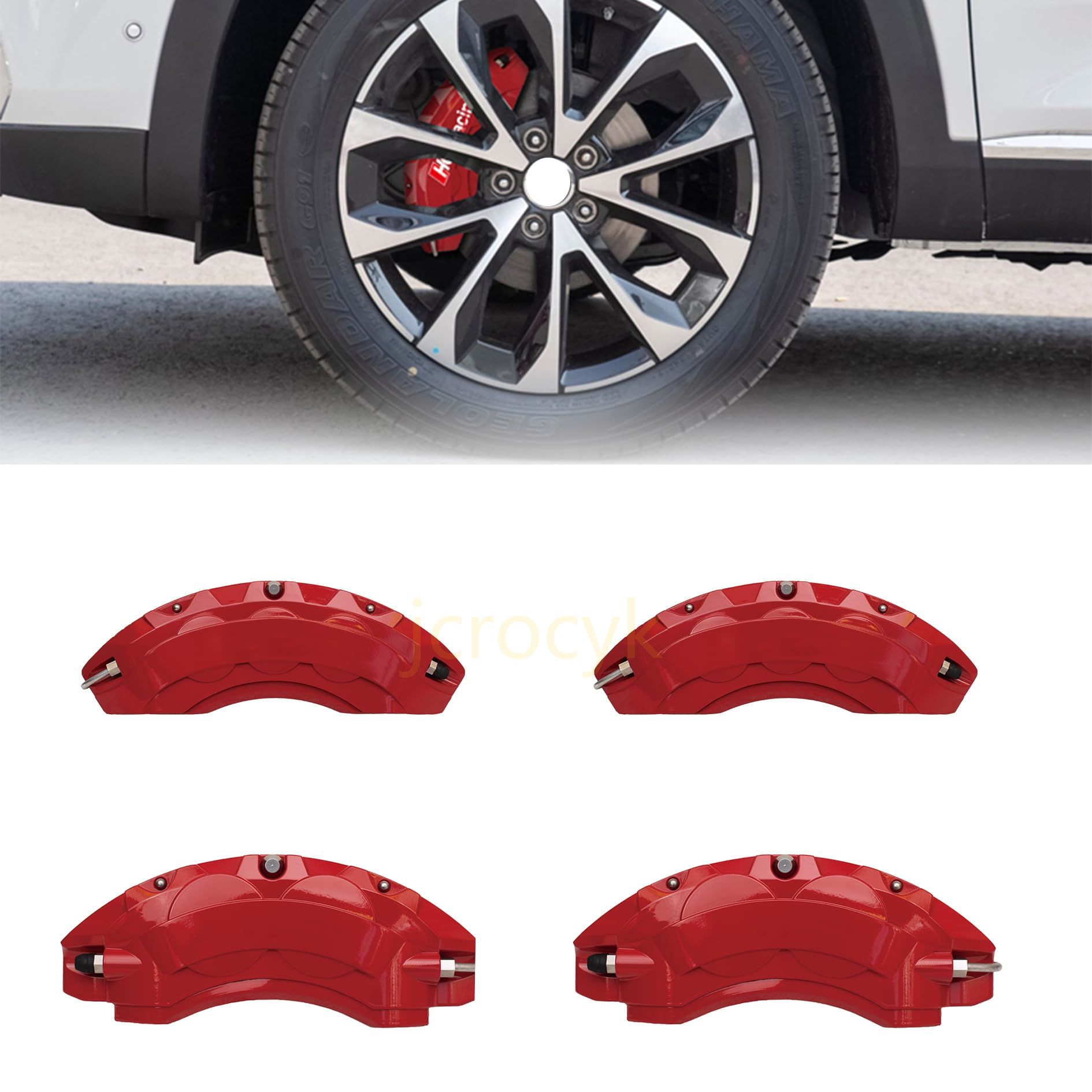 トヨタ GR86ZN8/スバル BRZ(ZD8) カスタム キャリパーカバー トヨタ 86 車種専用設計 アルミ製 ブレーキキャリパーカバー フロント&リア 4点セット FOR Toyota 86 Subaru BRZ 2021 2022