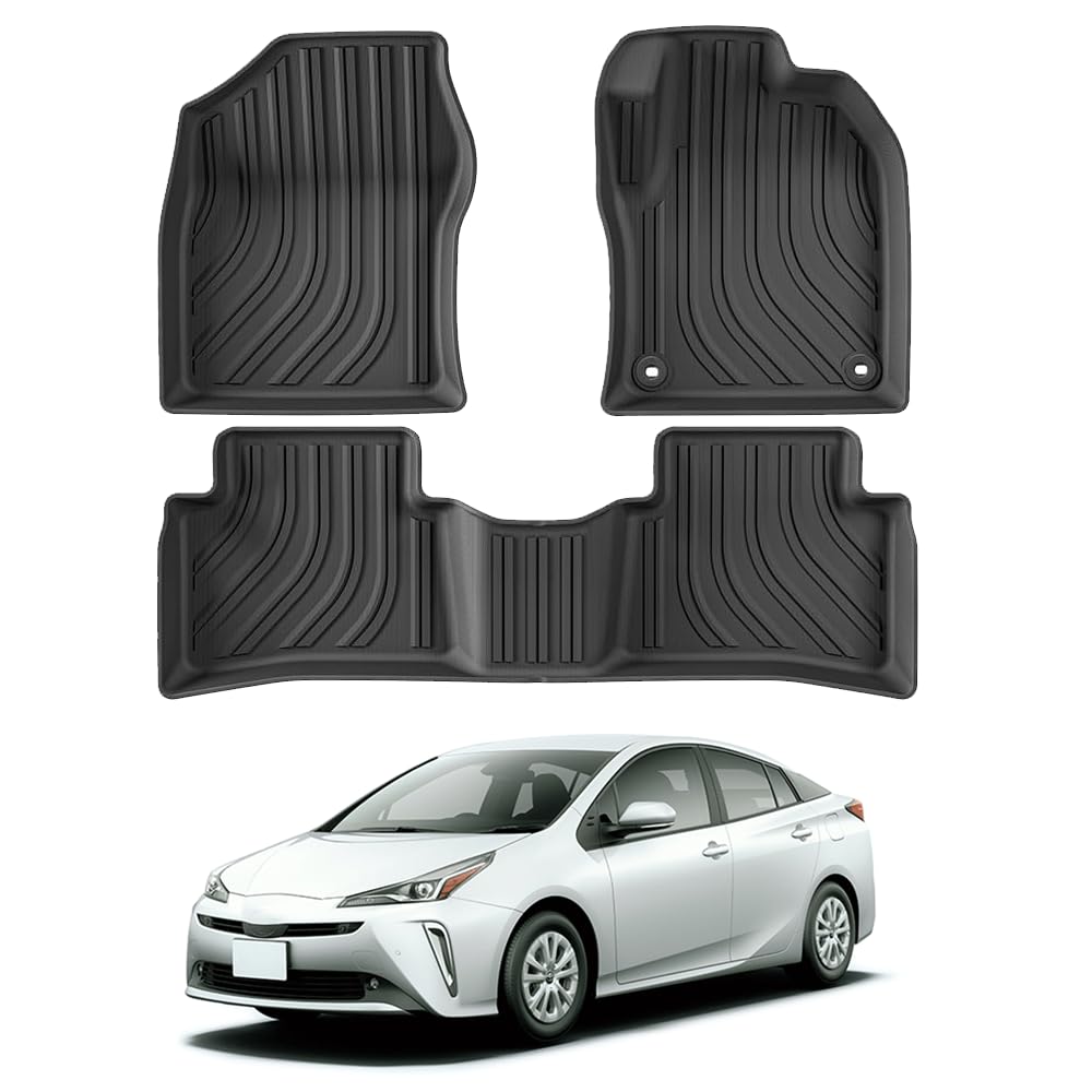 車用 フロアマット 折りたたみ式 トヨタ プリウス 50 系 (2015年12月~22年12 (CVT/FFE-Four スペアタイヤ無し) 車種専用設計 3d立体カーマット フロアマット 防水 傷防止 滑り防止 水洗い 折り目なし 折り畳み式 簡単収納 取付簡単