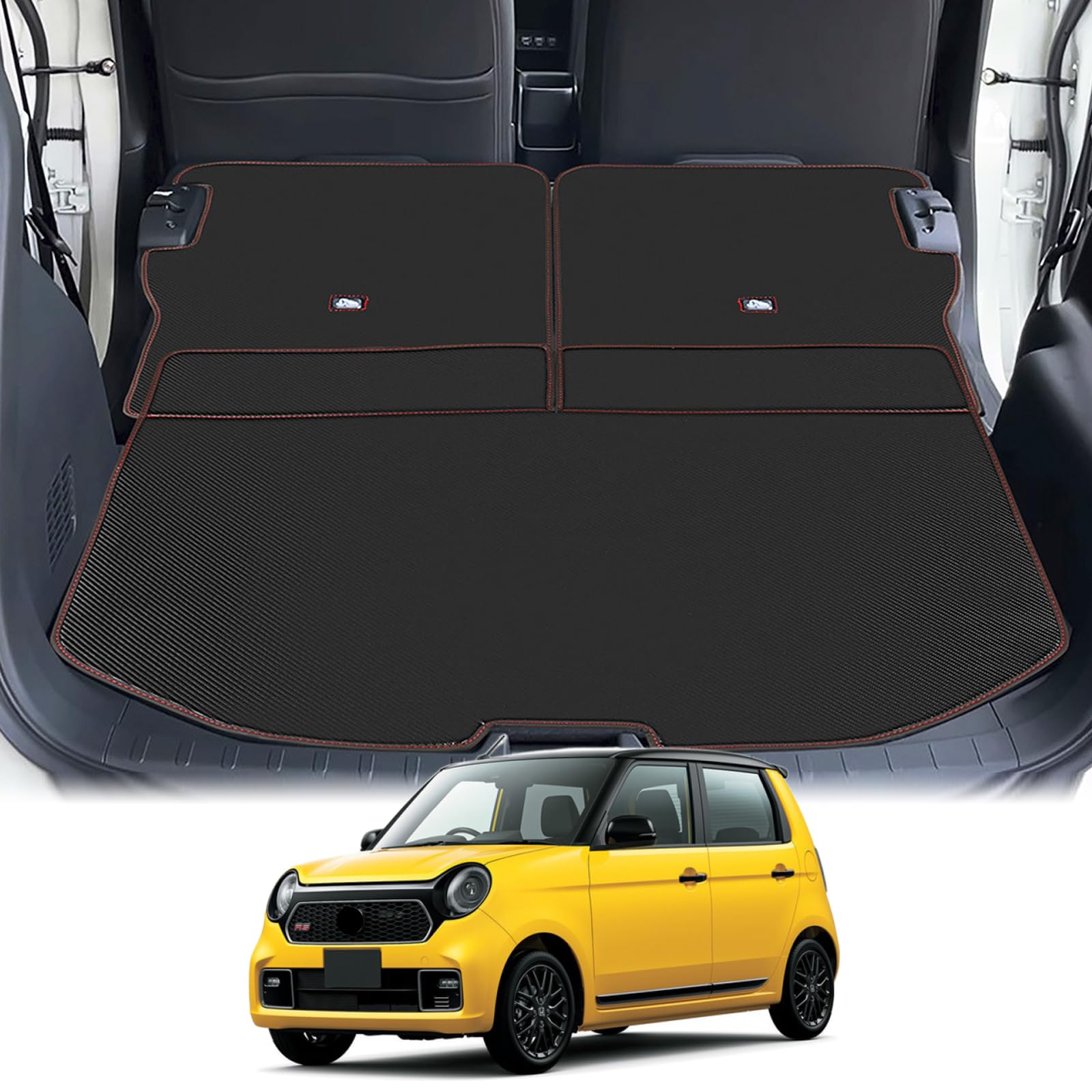 車用ラゲッジマット 折りたたみ式 N-ONE （2020年11月~） 車種専用設計 トランクドア トランク マット ラゲッジカバー 防水 傷防止 滑り防止 水洗い 折り目なし 折り畳み式 簡単収納 内装パーツ 取付簡単｜ビッグファーム