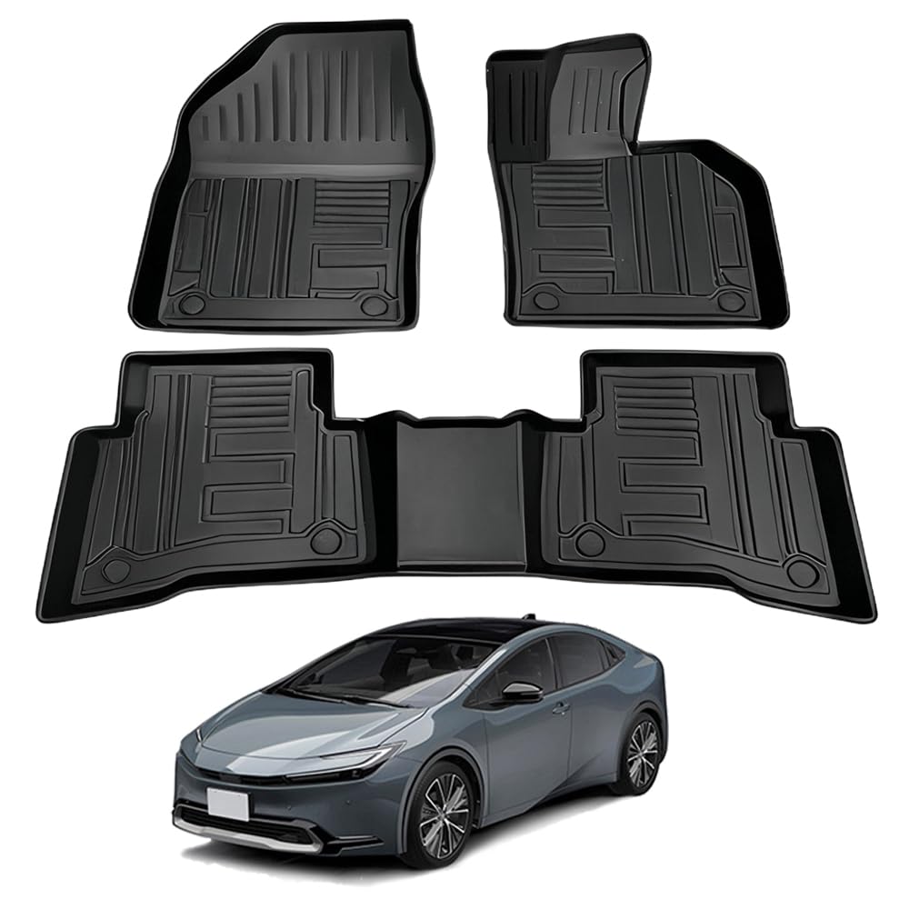 車用 フロアマット 折りたたみ式 トヨタ プリウス 60系 (2023年1月～現行) 車種専用設計 3d立体カーマット フロアマット 防水 傷防止 滑り防止 水洗い 折り目なし 折り畳み式 簡単収納 取付簡単