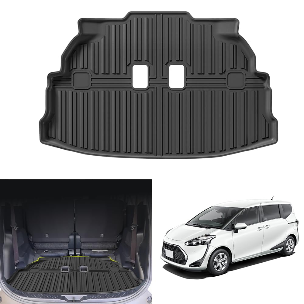 車用ラゲッジマット 折りたたみ式 トヨタ シエンタ 170系 (2015年7月~22年8月 車種専用設計 トランクドア トランク マット ラゲッジカバー 防水 傷防止 滑り防止 水洗い 折り目なし 折り畳み式 簡単収納 内装パーツ 取付簡単