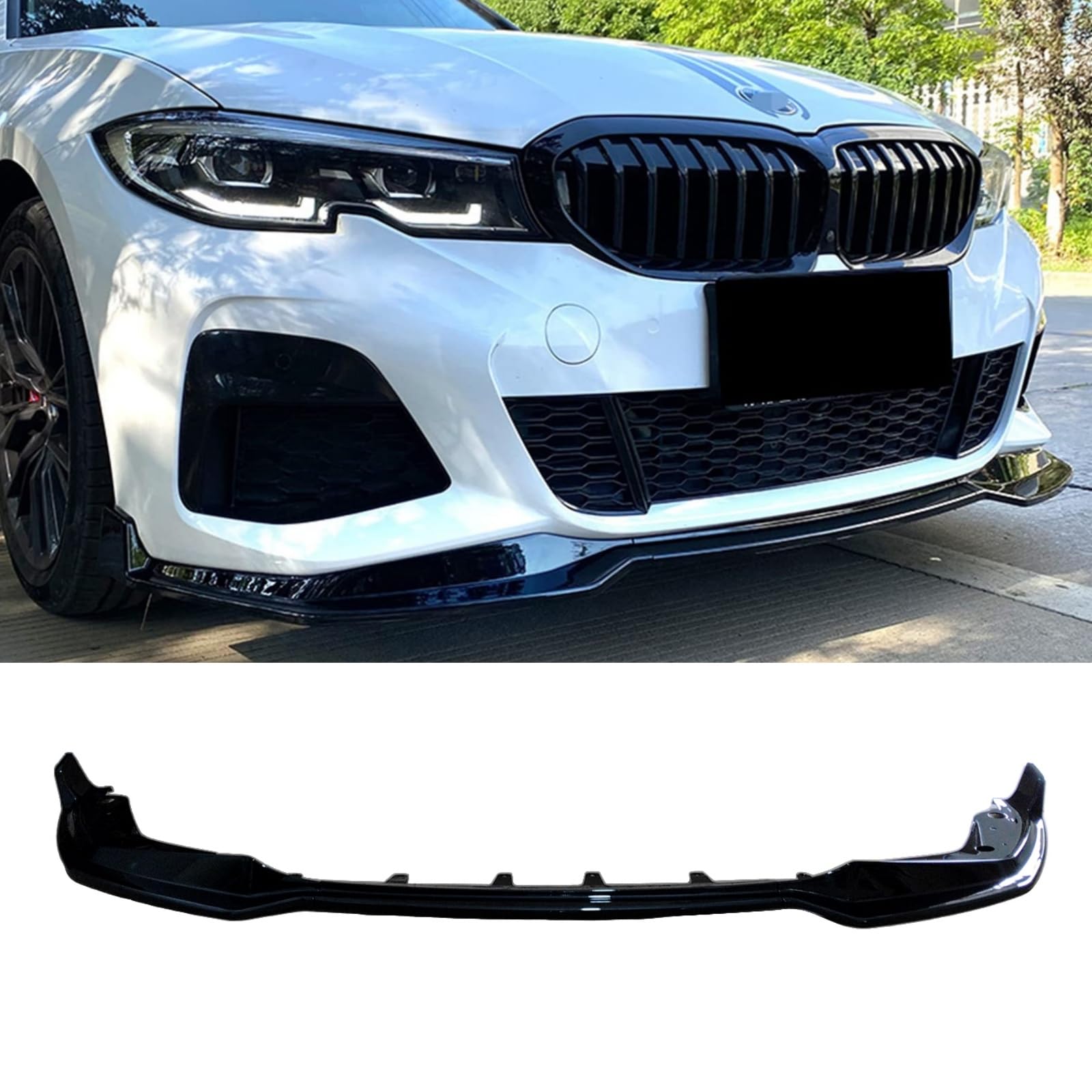フロントスポイラー G20 M340i 330i 2019-2022 BMW 3シリーズ Mバンパー 専用 ABS 艶あり光沢ブラック フロントリップ リップスポイラー｜ビッグファーム