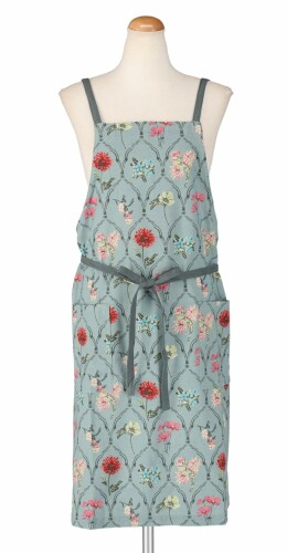 フレンズヒル Bergamot ショートエプロン ウィンターガーデン ブルー BW-277-20画像