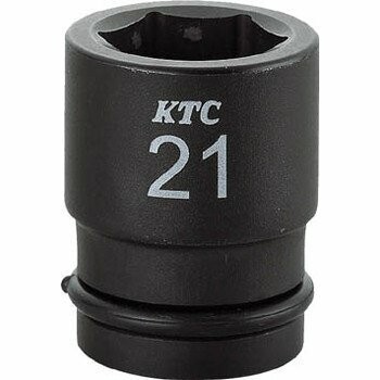 京都機械工具(KTC) インパクトレンチ ソケット BP429P 対辺寸法:29×差込角:12.7×全長:46.5mm 標準 ピン・リング付