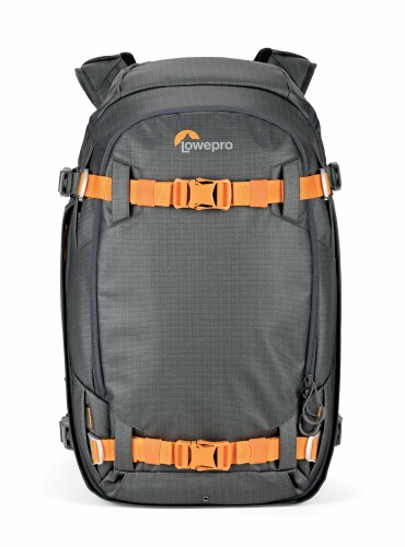 置き目労働者階級(Lowepro) 写真機背嚢 ウィスラー BP450AW II うしろ側容器に並べる GRL サステナブル原料品召しかかえる緑であること伝達ルートつづき物 スキーの板 スノーボード取り付き可 三脚架取り付き可 撥水産業 レインカバー属する