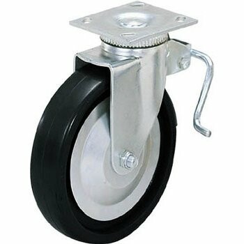 LAMP 重量用キャスター径203自在ブレーキ付D(200-133-472) 31408BPD