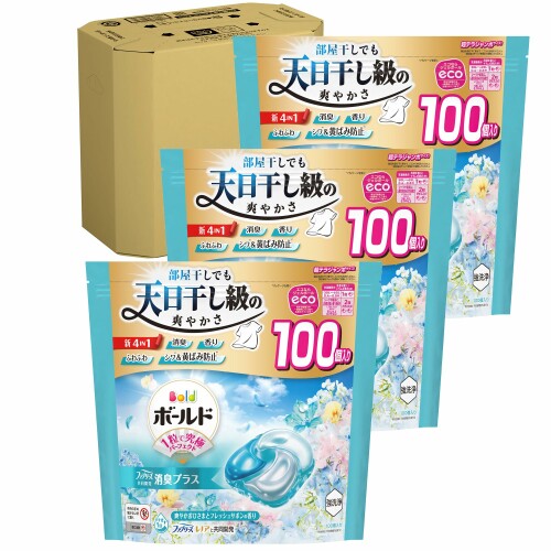 塗板 ジェルボール 延性のある剤入り口・入口大静電容量 100個×3袋 フレッシュサボンの芳ばしさ 洗い濯ぎ中性洗剤 詰め替え
