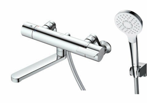 TOTO 風呂場用壁付サーモスタット雑ぜ合わせる水栓 170粍 コンフォートウェーブめっき110[ファイ]