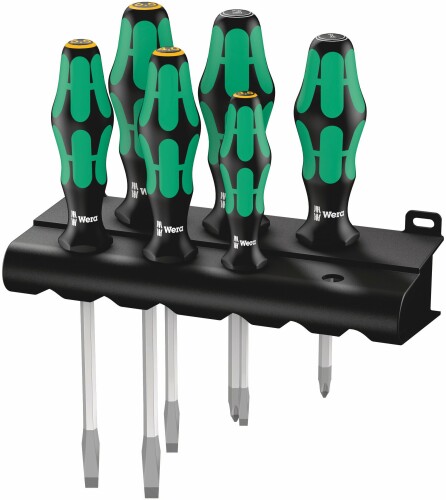 Wera(ヴェラ) 05007681001 | Kraftform Plus Rack 334/355 SK １番ウッド書き割り - しろがね色(6個入り口・入口)