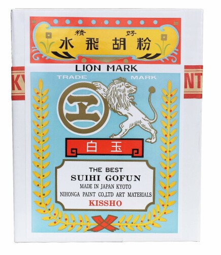 吉祥 日本画用えの具 水干胡粉 白玉 500g