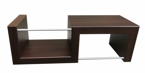 福井金属工芸 ZIGRACK ウォールナット 2連 幅39cm 石膏ボード対応シェルフ ウォールラック DIY 本棚 簡単棚 トイレ おしゃれシェルフ 壁掛け棚 飾り収納 安全耐荷重10kg ZIG-1G