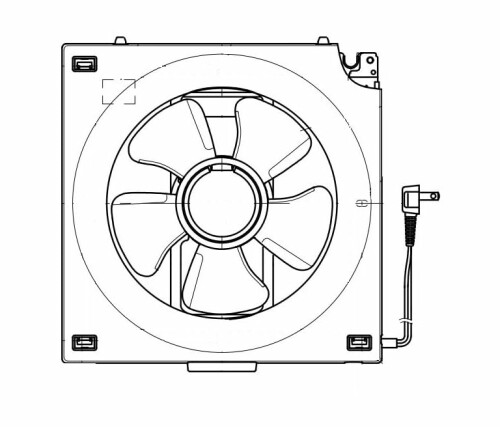パナソニック (Panasonic) インテリア形換気扇 排気 遠隔操作式 ルーバー別売タイプ 風圧式シャッター ホワイト 幅403×奥行133×高さ416mm FY-30AE6