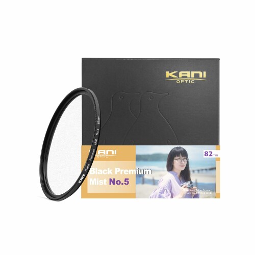 KANI 82mm ソフトフィルター Black Premium Mist No.5 ブラックミスト効果 コントラスト調整 低反射 撥水 撥油 防汚 ナノコーティング 814296