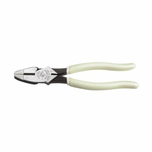Klein Tools D20009NEGLW 側面切り手 ラインマンズプライヤー 亜米利加製 ACSR 撥ねのける 螺子釘 釘 捉え所のない針金 9in Hi-Viz プライヤー