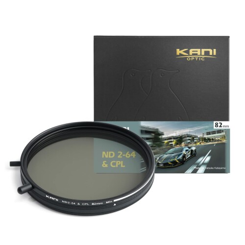 KANI 82粍 変数NDこし器 ND2-64+CPL 減光成り行き最大限度6絞り分 多役立つことこし器 着脱式合わせる用ノッブ付 高密度時X状ムラ押さえ付ける 低照りかえす 撥水 撥油 防汚 ナノ上塗り 812681