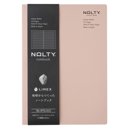 日本能率協会マネジメントセンター 能率 NOLTYノート×ライメックス A5 横罫6.0mm サンドピンク NTL1313