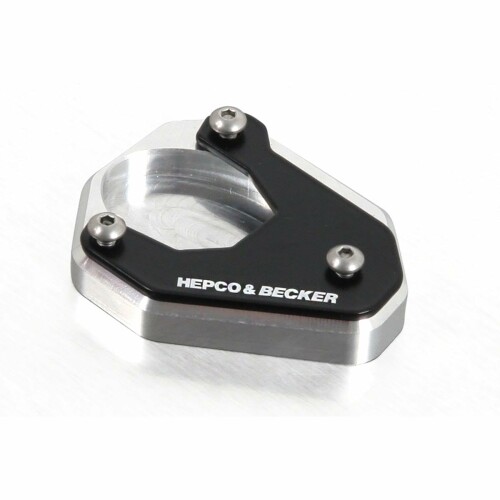 ヘプコ&ベッカー(Hepco&Becker) サイドスタンドエンラージメント 車種専用 Versys650(15-25) シルバー/ブラック 1セット 42112522-0091