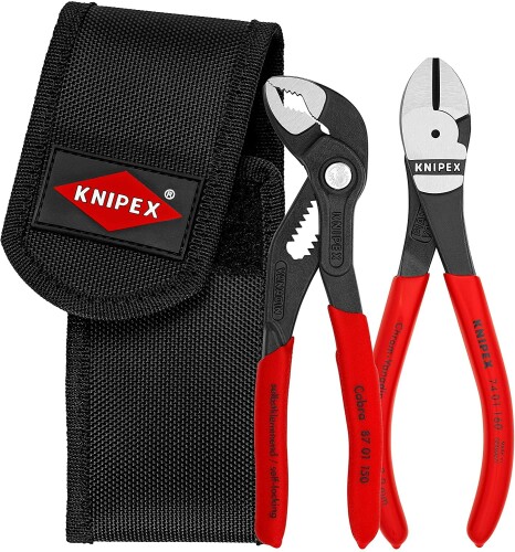 クニペックス(Knipex) ミニコブラ + ニッパー書き割り 002072V02